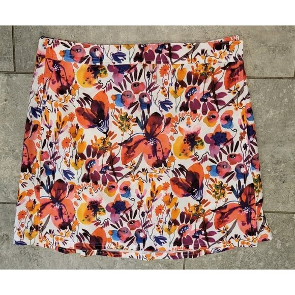 Ripskirt Hawaii Other - Rip Skirt Multicolor Floral Adjustable Hook & Loop Wrap Skirt Swimsuit Cover L